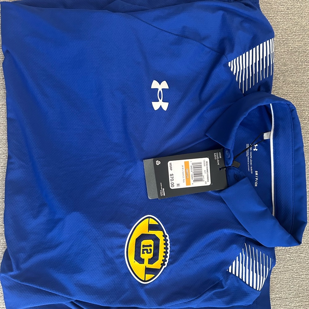 NWT MENS CAL FOOTBALL Polo SIZE SMALL